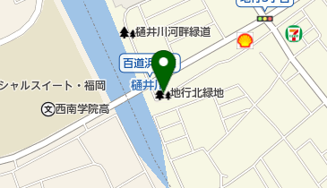 地行北緑地の地図画像