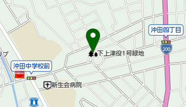 下上津役1号緑地の地図画像