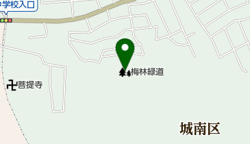 梅林緑道の地図画像