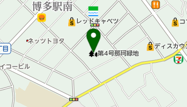 第4号那珂緑地の地図画像