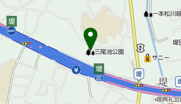 三尾池公園の地図画像