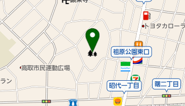 祖原公園の地図画像