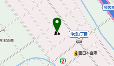 仲畑中央公園の地図画像