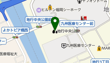 地行中央公園の地図画像