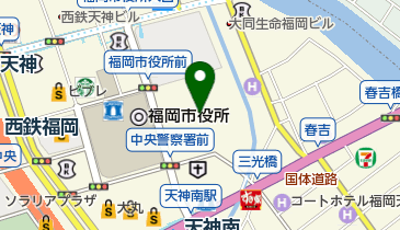 天神中央公園の地図画像