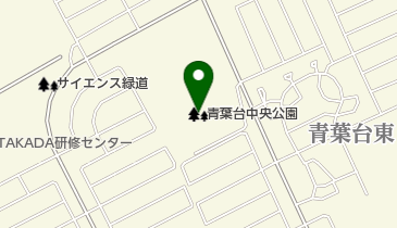 青葉台中央公園の地図画像