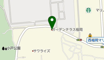 ガーデンテラス福岡の地図画像