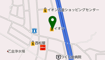 イオン乙金店の地図画像