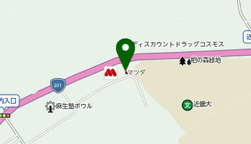 九州マツダ柏ノ森ユーカーランドの地図画像