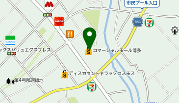 快活CLUBコマーシャルモール博多店の地図画像