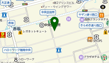 ライザップ天神店の地図画像