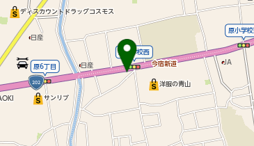 チョコザップ原の地図画像