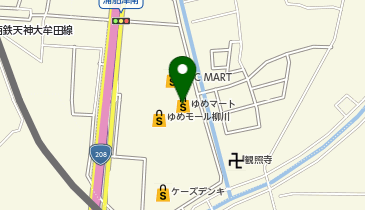 ゆめマート柳川の地図画像
