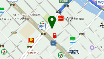 カースタレンタカー博多呉服町店の地図画像