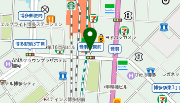 バーガーキング博多駅筑紫口店の地図画像