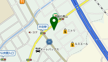 ゆず庵太宰府大佐野店の地図画像