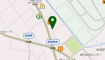 ゆず庵福岡志免店の地図画像