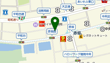 カフェ・ベローチェ福岡赤坂店の地図画像