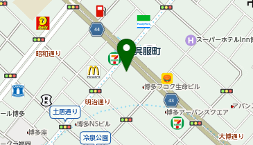 カフェ・ベローチェ博多呉服町店の地図画像