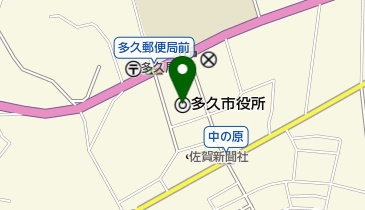 多久市役所の地図画像
