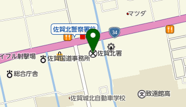 佐賀北警察署の地図画像
