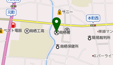 鳥栖警察署の地図画像