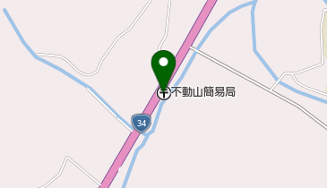 不動山簡易郵便局の地図画像