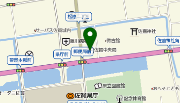 ゆうちょ銀行佐賀店の地図画像