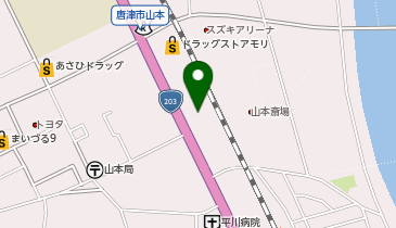 メモリードホール山本の地図画像