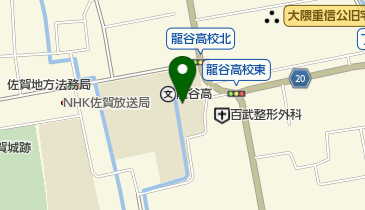 私立龍谷高校の地図画像
