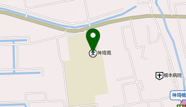 佐賀県立神埼高校の地図画像