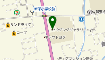 ハウジングギャラリーe-yesの地図画像