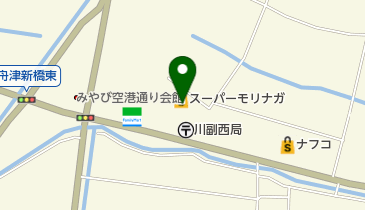 スーパーモリナガ空港通り店の地図画像