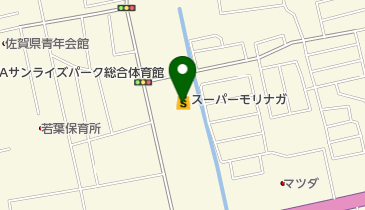 スーパーモリナガ高木瀬店の地図画像
