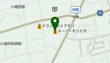 スーパーモリナガ小城店の地図画像