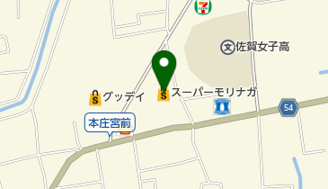 スーパーモリナガ本庄店の地図画像