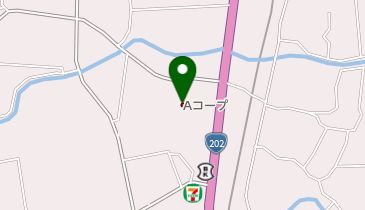 Aコープブリス店の地図画像