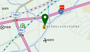 ディスカウントドラッグコスモス下西山店の地図画像