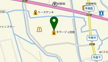 ハニーズ佐賀店の地図画像