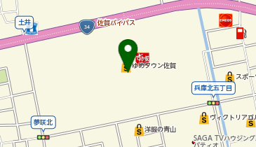 ジーユーゆめタウン佐賀店の地図画像