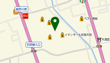 ニトリイオンモール佐賀大和店の地図画像