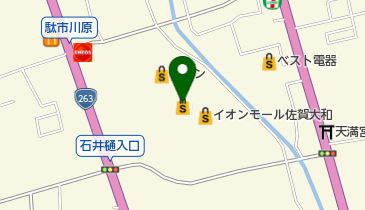 くまざわ書店佐賀店の地図画像
