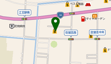 ザ・ビッグ江北店の地図画像