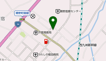 ダイソー嬉野店の地図画像