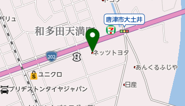 佐賀トヨタ自動車唐津バイパス店」(唐津市-トヨタ-〒847-0083)の地図