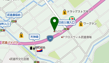 西九州スバル武雄店の地図画像