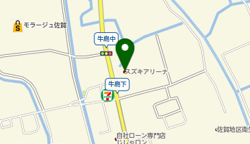 スズキ自販佐賀U&rsquo;s STATION佐賀東の地図画像