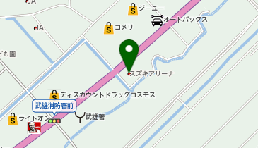 スズキ自販佐賀U&rsquo;s STATION武雄の地図画像