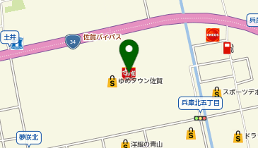 すき家ゆめタウン佐賀店の地図画像
