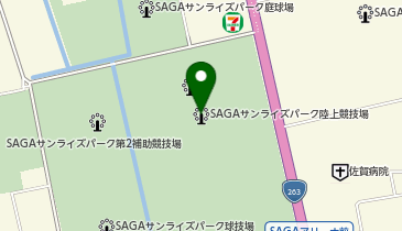 SAGAサンライズパーク陸上競技場の地図画像